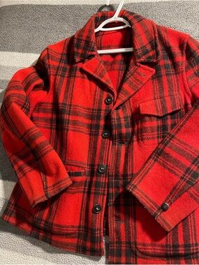 Vintage North Country wool buffalo plaid jacket
